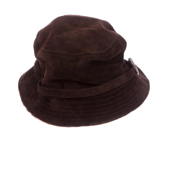 BURBERRY SUEDE BUCKET HAT - Picture 3 of 5
